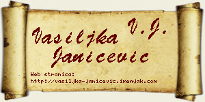 Vasiljka Janićević vizit kartica